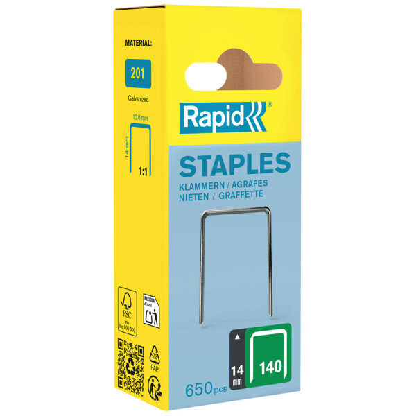 Rapid Flachdrahtklammern Typ 140, 14 mm, Kleinpackung