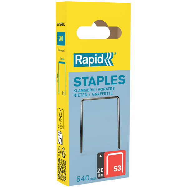 Rapid Feindrahtklammern Typ 53, 12 mm, Kleinpackung