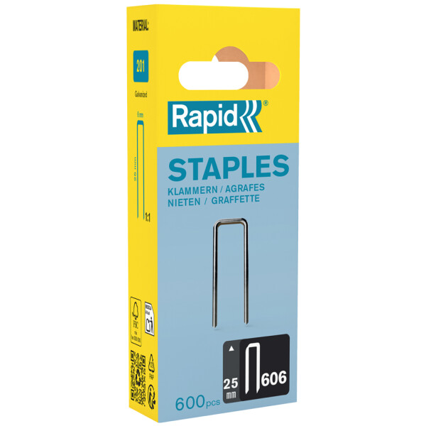 Rapid Schmalrückenklammern Typ 606, 23 mm, Kleinpackung