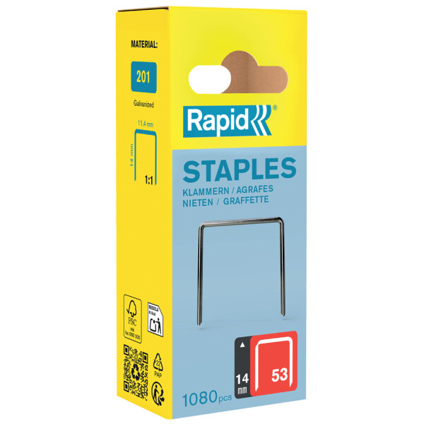 Rapid Feindrahtklammern Typ 53, 10 mm, Kleinpackung