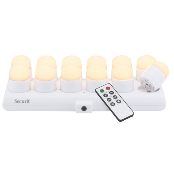 Securit Akku LED-Teelicht-Set AMSTERDAM, Warmweiß