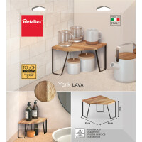 metaltex Eckregal York LAVA, 1 Etage