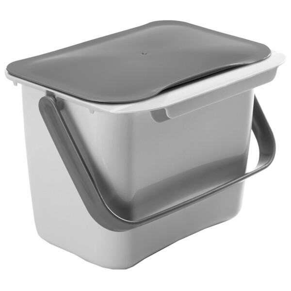 metaltex Bio-Abfallsammler Bintex, grau mit Deckel