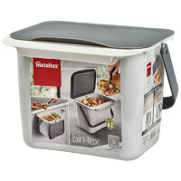 metaltex Bio-Abfallsammler Bintex, grau mit Deckel