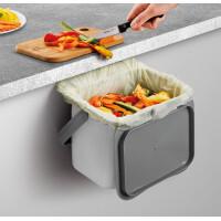 metaltex Bio-Abfallsammler Bintex, grau mit Deckel