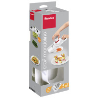 metaltex Profi Multi-Reibe Mandolino, 5 Einsätze,...