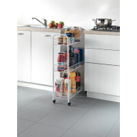 metaltex Allzweckwagen Slim, 3 Etagen, weiß