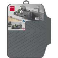 metaltex Abtropfmatte Gravity-Duo, Gummi, grau