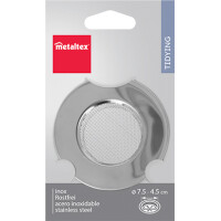 metaltex Haarfangsieb, Edelstahl, Durchmesser: 75 mm