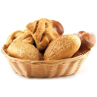 metaltex Brotkorb, oval, Kunststoffgeflecht, beige