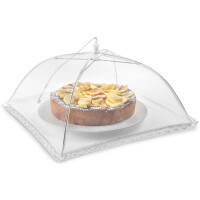 metaltex Fliegenhaube, quadratisch, 350 mm, weiß