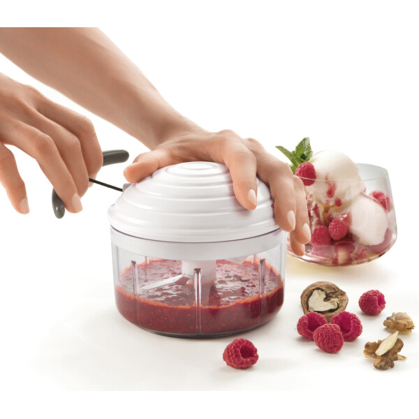 metaltex Gem&uuml;se- Obst-Zerkleinerer Rotomac, 600 ml, wei&szlig;