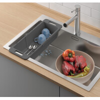 metaltex Spülkorb Drain-Flex, ausziehbar,...