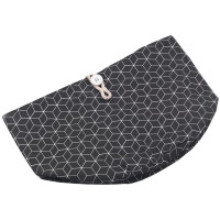 metaltex Brotkorb faltbar, Baumwolle, schwarz beige
