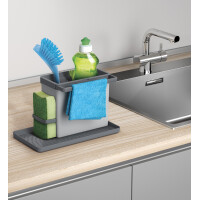 metaltex Spülbecken-Organizer Tidytex, Kunststoff, grau