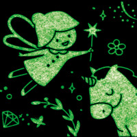 HEYDA Deko-Klebeband Glow in the dark "Geist"