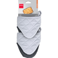 metaltex Ofenhandschuhe antislip, 2er Set, grau schwarz