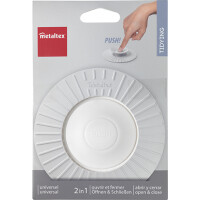 metaltex Universal Abfluss-Abdeckung, Silikon, weiß