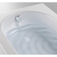 metaltex Universal Abfluss-Abdeckung, Silikon, weiß