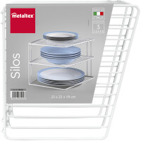 metaltex Eckschrankeinsatz Silos, 2 Etagen, weiß