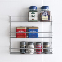 metaltex Gewürzregal Pepito 3, 3 Etagen, silbermetallic