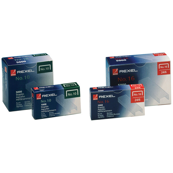 Rexel Heftklammern Nr. 25, verzinkt, Kleinpackung