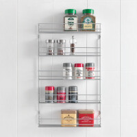 metaltex Gewürzregal Pepito 5, 5 Etagen, silbermetallic