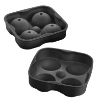 metaltex Eiswürfelform, aus Silikon, für 4...