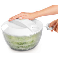 metaltex Salatschleuder Turbo, mit Seilzug, weiß