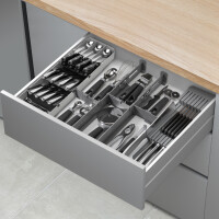 metaltex Schubladen-Organizer Multi-Fit, ABS, grau