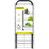 metaltex Allzweckwagen Sprinter, 3 Etagen, silber-schwarz