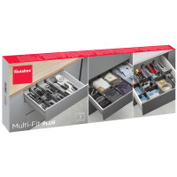 metaltex Schubladen-Organizer Multi-Fit PLUS, ABS, grau