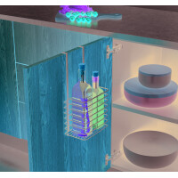 metaltex Einhängekorb Galileo LAVA, hoch, matt-schwarz