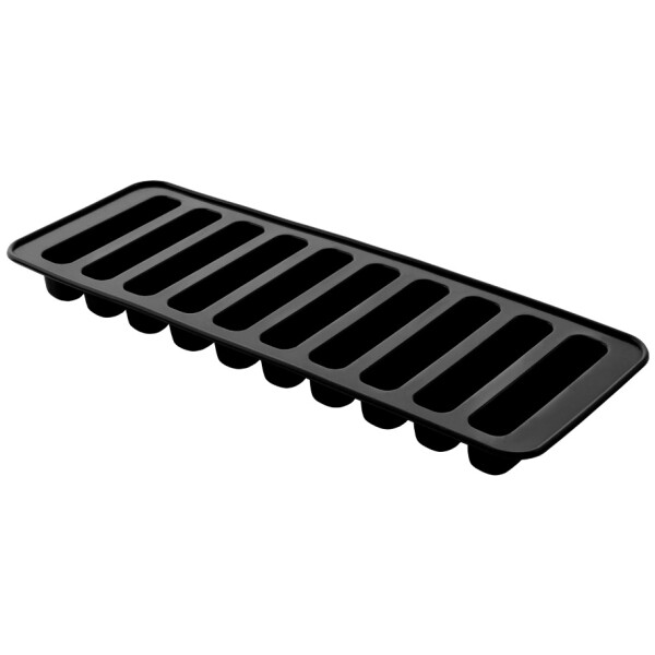 metaltex Eiswürfelform, Silikon, für 10 Eissticks, schwarz