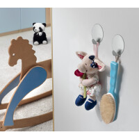 metaltex Klebehaken Lilliput, 4er Set, oval, Edelstahl