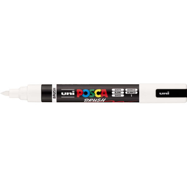 POSCA Pigmentmarker PC-5BR BRUSH, weiß
