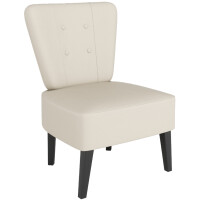 PAPERFLOW Besuchersessel Brighton, Kunstleder, elfenbein