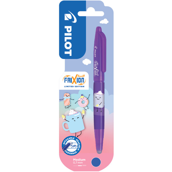 PILOT Tintenroller FRIXION BALL 07 Fancy Winter, hellblau