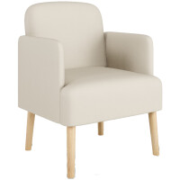 PAPERFLOW Besucheressel Brooks, Kunstleder, elfenbein