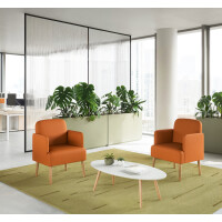 PAPERFLOW Besucheressel Brooks, Kunstleder, elfenbein