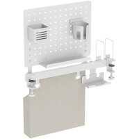 LogiLink Lochplatten-Büroschienenorganizer, weiß