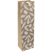 sigel Weihnachts-Flaschentüte "Pine cones and...