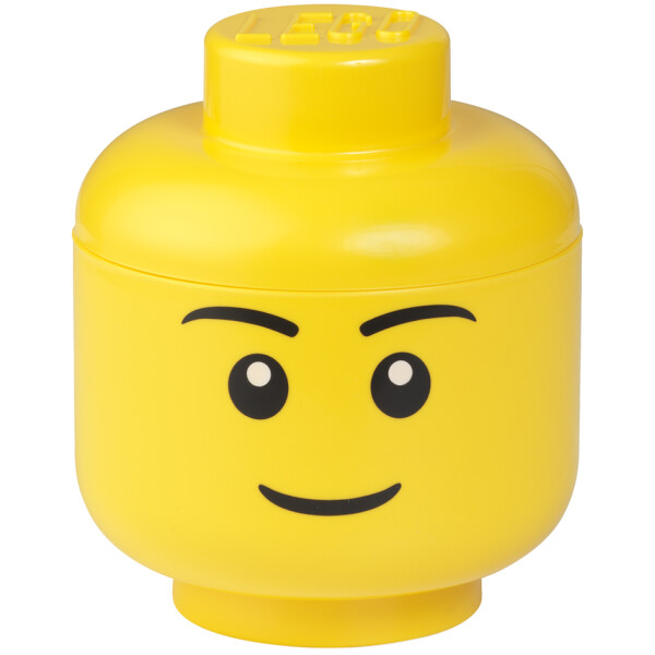 LEGO Aufbewahrungskopf STORAGE HEAD ZOMBIE, L, steingrau