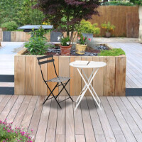 PAPERFLOW Outdoor-Klapptisch EDEN, rund, weiß