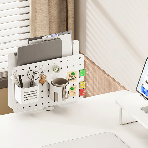 LogiLink Lochplatten-Organizer, für Klemmmontage, weiß