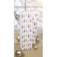 sigel Weihnachts-Flaschentüte "Pine Trees"