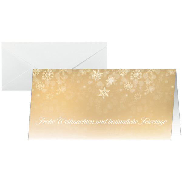 sigel Weihnachtskarte "Golden Christmas Night", DIN lang
