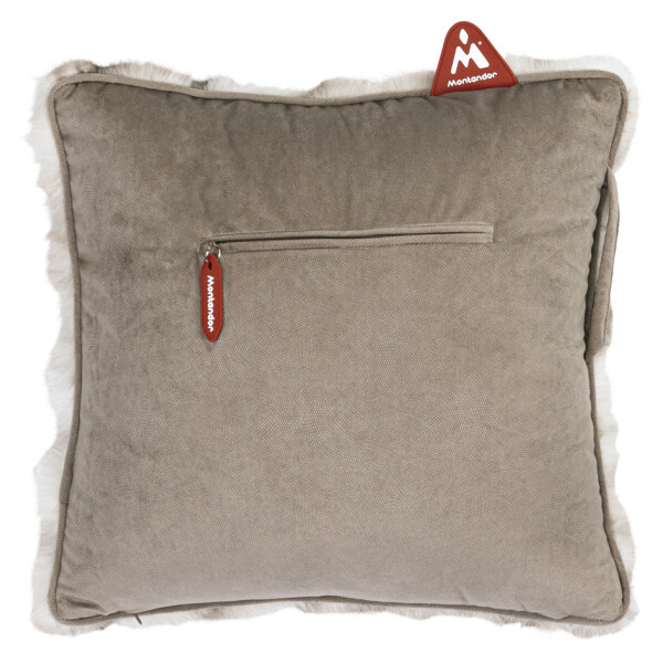 Montandor Wärmekissen mit Heat Pad, pelzig, taupe