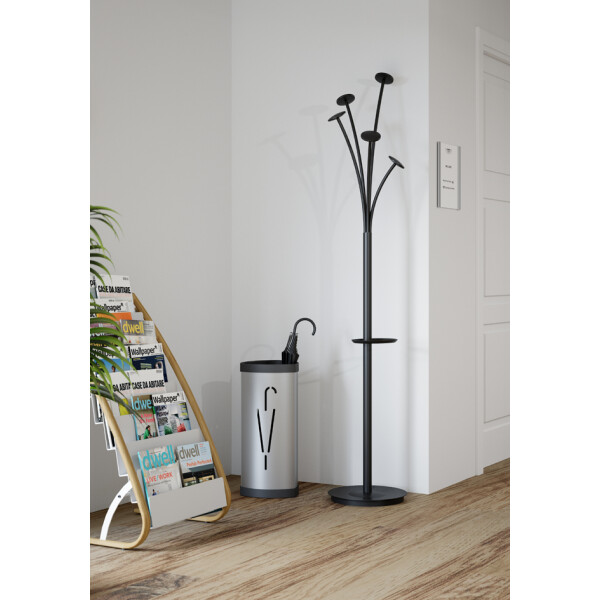 ALBA Garderobenständer FESTIVAL, Höhe: 1.870 mm, schwarz