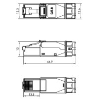 LogiLink RJ45-Steckverbinder, Kat.8.1, geschirmt